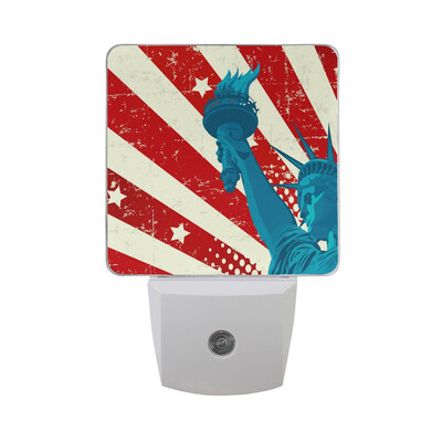 

ALAZA LED Night Light With Smart Dusk To Dawn SensorThe Stattue Of Liberty Plug In Night Light