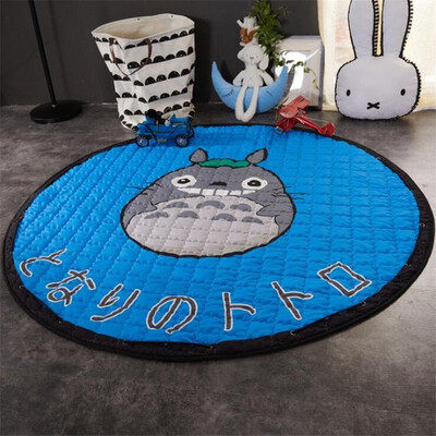 

Cartoon Animals Elephant Lion Bear Rabbit Baby Developing Crawling Play Mats Blanket as Kids Toys Storage Bag Nordic Style Toys