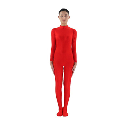 

24 Hrs Shipped Out Womens Footed Unitards Pink Long Sleeves Turleneck Unitard Womens Yoga Dancewear Fitness Suits