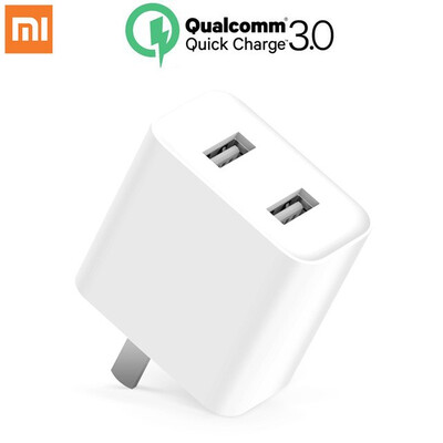 

Original Xiaomi USB Charger 2 USB Port Quick Charge QC30 Portable Travel Charger US Plug