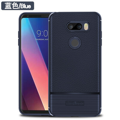 

Fivice LG V30 case luxury TPU anti-fall lychee silicone case