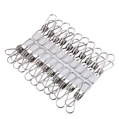 

Maybelline 20 Pack stainless steel windproof clip clothes clothes clips stretch good does not hurt clothing