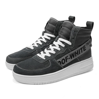 

Mens shoes autumn high-top shoes mens Korean version of the trend of thick-soled versatile shoes autumn hip hop high Bang casual shoes