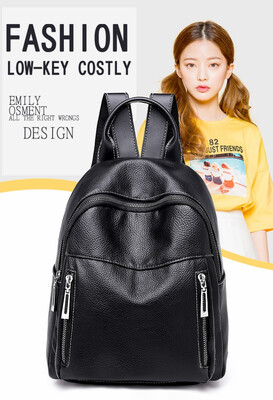 

EnoPella women backpack leather school bags for teenager girls stone sequined female preppy style small backpack