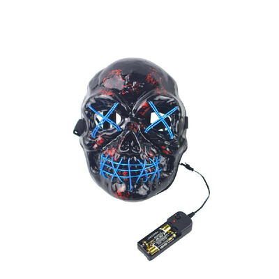 

EL Cold Light Grimace Skull Mask Festival Performance Party Glowing Masks with Controller