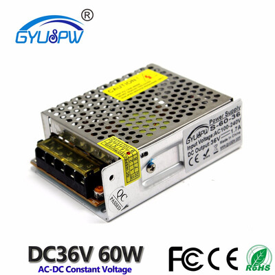 

Switching Power Supply DC36V 17A 60W Power Source Transformer AC100-240V Input to DC 36V SMPS For LED Lighting CNC 3D Print