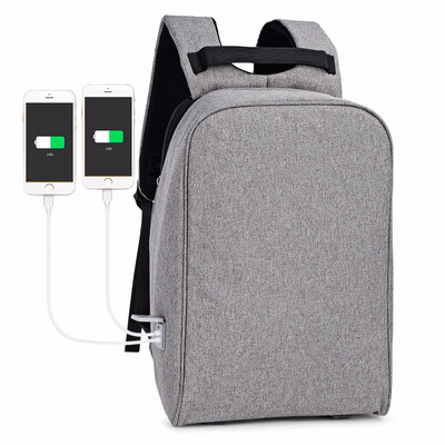 

Men Business Anti-theft Male Large Capacity Backpack with 2 USB Charging Ports tear-resistant&scratch-resistant material