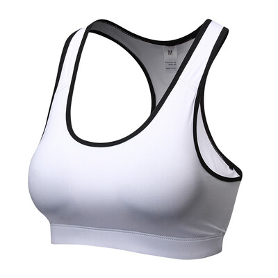 

Sexy Yoga Bra Shirts Suit Gym Fitness Bra For Girls White Sports Bra Running Vest Woman