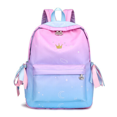 

SMOOZA Canvas Plain Stylish Galaxy Star Minimalism Best Backpack For Girl Female New Travel Leisure Women Backpack Shoulder Bag