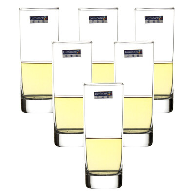 

【Jingdong Supermarket】 Le Meiya Luminan Round Isis Glass Glass Cup Juice Cup 330ml 6pcs