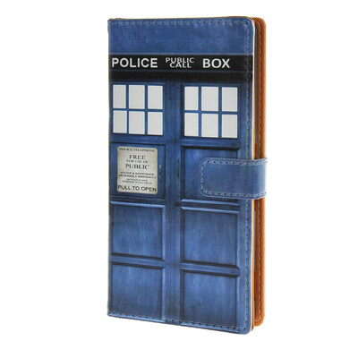 

MOONCASE Sony Xperia M4 Case Telephone booth Leather Flip Card Wallet Slot Bracket Back Case Cover A 07