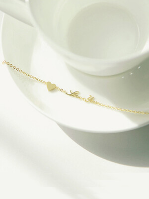 

ONICE 925 Sterling Silver Chain Bracelet Accented with Heart WQL006