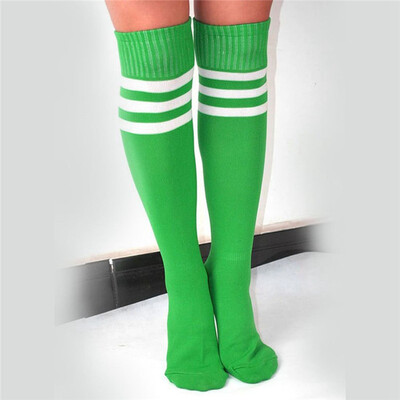 

MyMei Unisex High Striped Over Knee Long Socks Stockings Stripe Tube Soccer Football