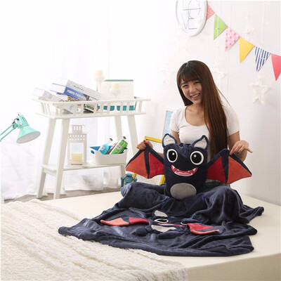 

Cartoon Little Monster Doll Pillow Blanket 110 160cm Baby Blankets Cute Plush Toys Christmas Gift Adult Kids Children Cushion