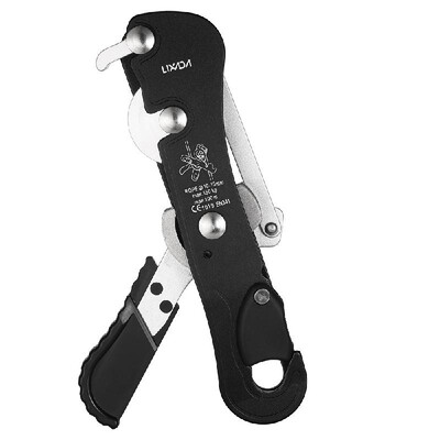 

Lixida Outdoor Rock Climbing 8 Descender 40KN Rescue Figure Rappelling Gear Belay Tool Rigging Plate