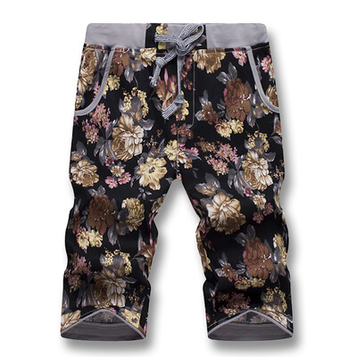 

New Summer 2016 Men Shorts Beach Casual Men Shorts Fashion Designers Flowers Men Shorts Plus Size 5XL Hot Sale Free Shipping