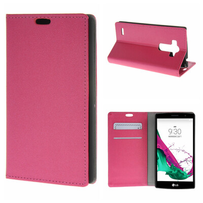 

MOONCASE ЧЕХОЛ ДЛЯ LG G4 Beat G4S Premium PU Flip Leather Wallet Card Holder Bracket Back Pouch Hot pink 01