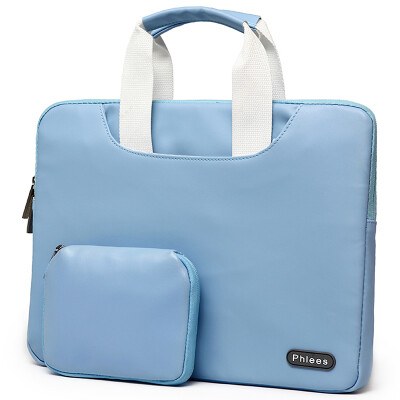 

Phlees Computer Bag 133 &quotSunshine Series Apple Lenovo ASUS Dell Handheld Notebook Bags Cabinet Bag MacbookPro Air Set Blue
