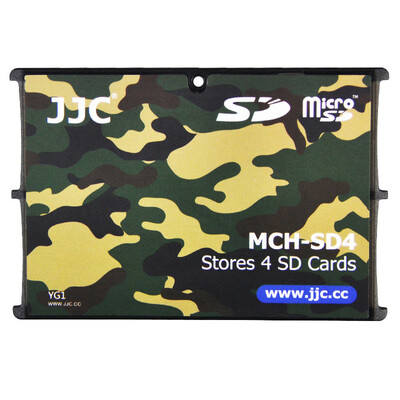 

JJC MCH-MSD10GR ultra-thin memory card holder SLR camera memory card holder TF card digital portable storage card package gray card cartridge (can put 10 MSD / TF card)