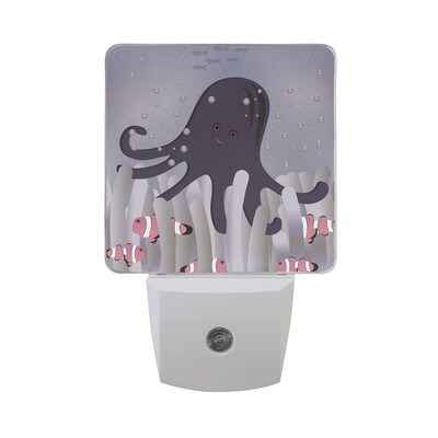 

ALAZA LED Night Light With Smart Dusk To Dawn SensorOctopus Plug In Night Light