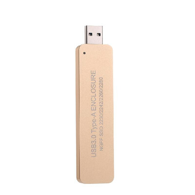 

NGFF M2 to USB 30 SSD Enclosure Adapter Storage Case for M2 SATA-Based B Key SSD