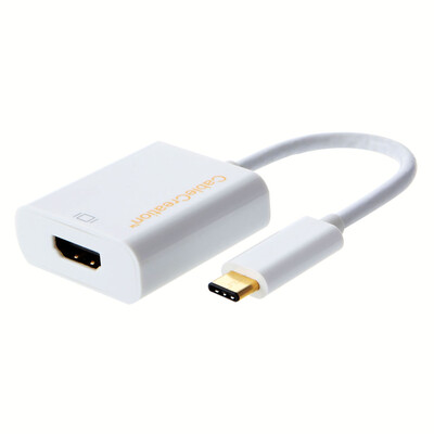 

CableCreation USB 3.1 USB-C Тип С до HDMI адаптер, USB 3.1 Type C Реверсивный (USB-С) на HDMI адаптер, Поддержка HDTV UHD 4K, 0.15M