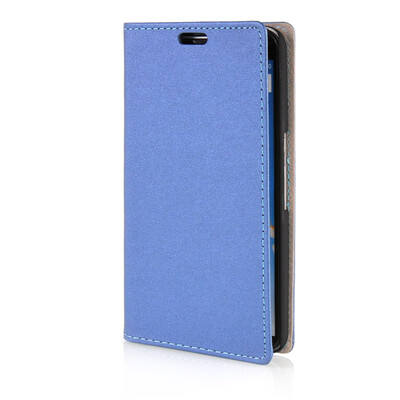 

MOONCASE Leather Side Flip Wallet Card Slot Pouch Stand Shell Back ЧЕХОЛ ДЛЯ Google Nexus 6 Blue