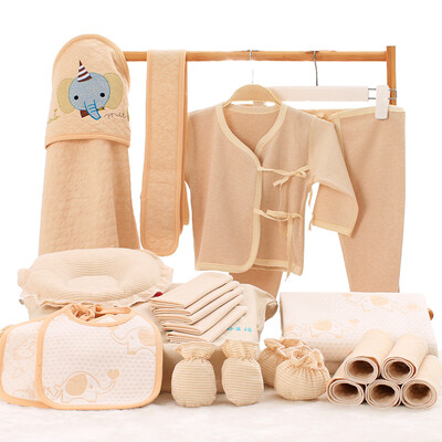 

elephant baby (elepbaby) baby eighteen sets of newborn supplies baby color cotton holding underwear stereotypes pillow chest pad mouth gloves feet diapers square