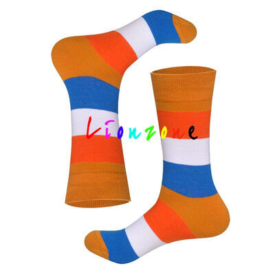

LIONZONE 2018 New Arrived Happy Socks Unisex Men Women Striped Lattice Dot Design Colorful Cotton Socks Leisure Socks Funny Gift