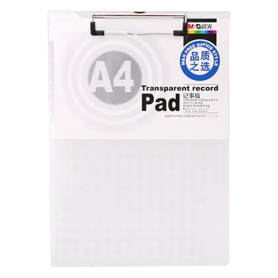 

Morninglight M & G ADM94563 A4 Transparent Scale Note Board Clip Folder Color Random