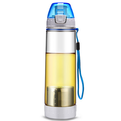

Green beads lvzhu 600ml couples portable leak-proof travel sports filter plastic cups PC508 sky blue