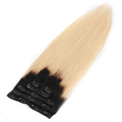 

BHF Hair Clips on Hair Brazilian Virgin Hair Clip In Extensions Grade 8A Remy Human Hair Double Weft 7PiecesLot 100g 16Clips