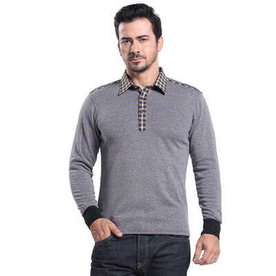 

Antarctic people Nanjiren N073C50521 thermal underwear men&39s business casual shirt collar men&39s plus velvet thick heat storage single shirt fashion wear male navy blue L