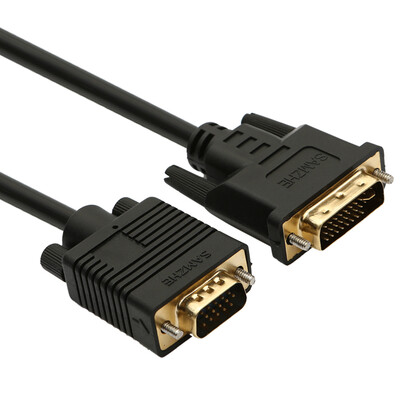 

Shanze (SAMZHE) DVG-30 DVI24 +5 оборота VGA публичная золотая версия двухстороннего конверсионного кабеля VGA на DVI компьютерный мониторный кабель 3 метра