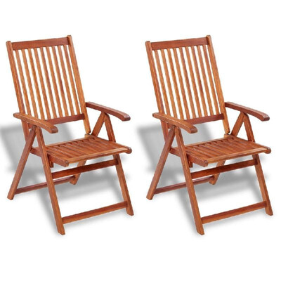 

Outdoor Dining Chair 2 pcs Acacia Wood