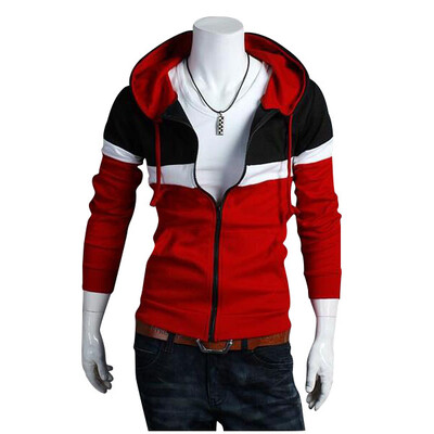 

Zogaa Men's Hoodie Thick Patchwork Casual Hooede Korean