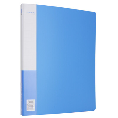 

Deli 33221 A4 long stick folder plus pocket folder blue 6 only loaded