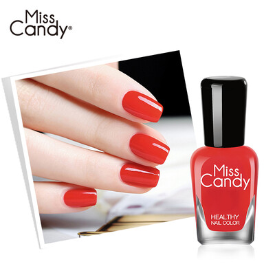 

Miss Candy Healthy Nail Polish Can Nail Polish Unscented Environmentally Friendly Long Lasting Nail Bullet Tomato Red NA020