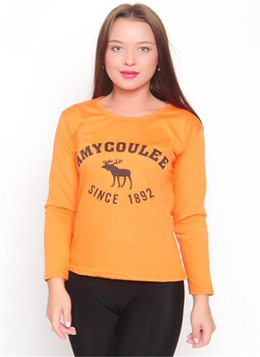

Long-sleeved T-shirt Women Round Neck slim cotton large size casual shirt Ships from Russia Delivery estimate 37 days