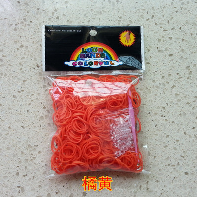 

Three SEMBEM rainbow hair about 100 portable multi-color high elastic stretch rubber band elasticity easy to break