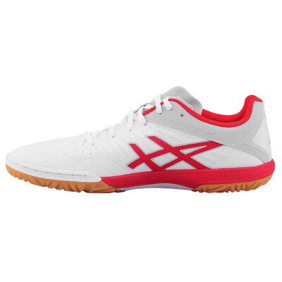 

IELTS asics table tennis shoes ATTACK DOMINATE FF indoor sports shoes neutral paragraph TPA334 TPA334-0123 white gray red 44