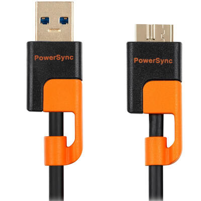 

PowerSync) USB3-KRMIB150 USB3.0 data cable phone charging cable cable anti-swing Samsung note3 S5 data cable