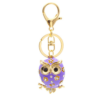 

Crystal Enamel Owls Charms Twinkle Bird of Minerva Phone Case Strap Shining Rhinestones Keychain Glittered Diamond Pendant Jewelry
