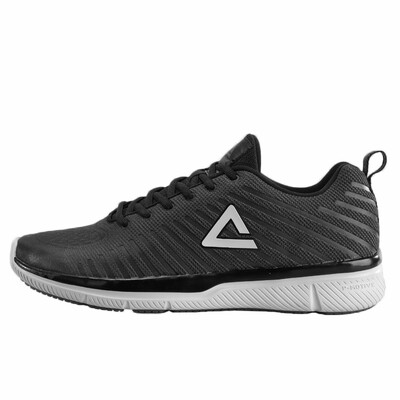 

PEAK mens shoes new light&comfortable running shoes casual sports shoes men E73547H black 41 yards