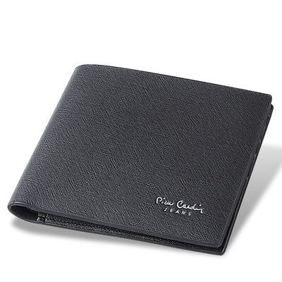 

Pierca card pierre cardin wallet mens short wallet layer leather fashion business wallet JEA507081A black