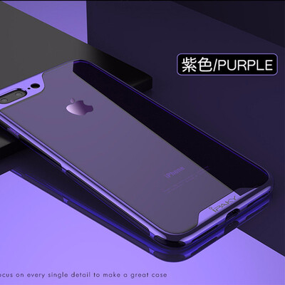 

For iPhone 7 Case TPUPC 2 In 1 Full Cover Electroplate Frames Luxury Transparent Back Cover For iPhone 7plus8 Plus Coque