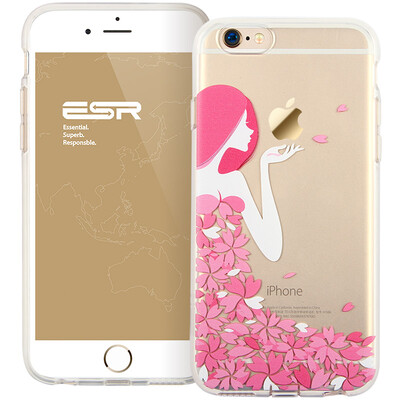 

Миллиард цветов (ESR) iPhone6s Plus / 6 Plus мобильный телефон оболочки / защитный рукав силикона мягкая оболочка прозрачна Выдерживает падение лепестков Apple, какая серия богиня