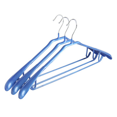 

Jingdong supermarket] Bai passenger hi anti-slip wide shoulder dipped metal hanger sky blue 3 9831302