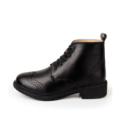 

2018 winter new girls plus cotton fashion black high brock shoes non-slip wear-resistant casual hiking shoes women