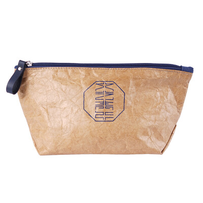 

WYQN literary youth outdoor travel portable storage bag DuPont paper fashion toiletries supplies sand yellow
